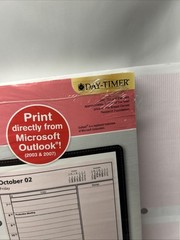 Day-Timer Pink Ribbon PrintYourOwn #14260 Daily Weekly Monthly Pages 5.5″x8.5″