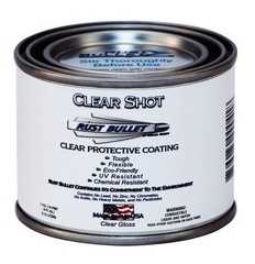 Clear Shot – Clear Gloss – 1/4 Pint – Clear Coat for Automotive, Wood, & Meta…