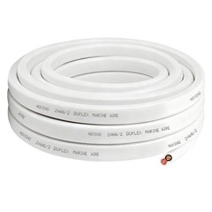2 Gauge Marine Wire Duplex Grade Wire,2 AWG 5ft Tinned 5 ft, White