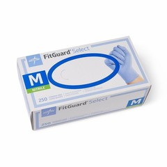 Medline FitGuard ES Select Nitrile Exam Glove – 250 Count – Powder Free LARGE