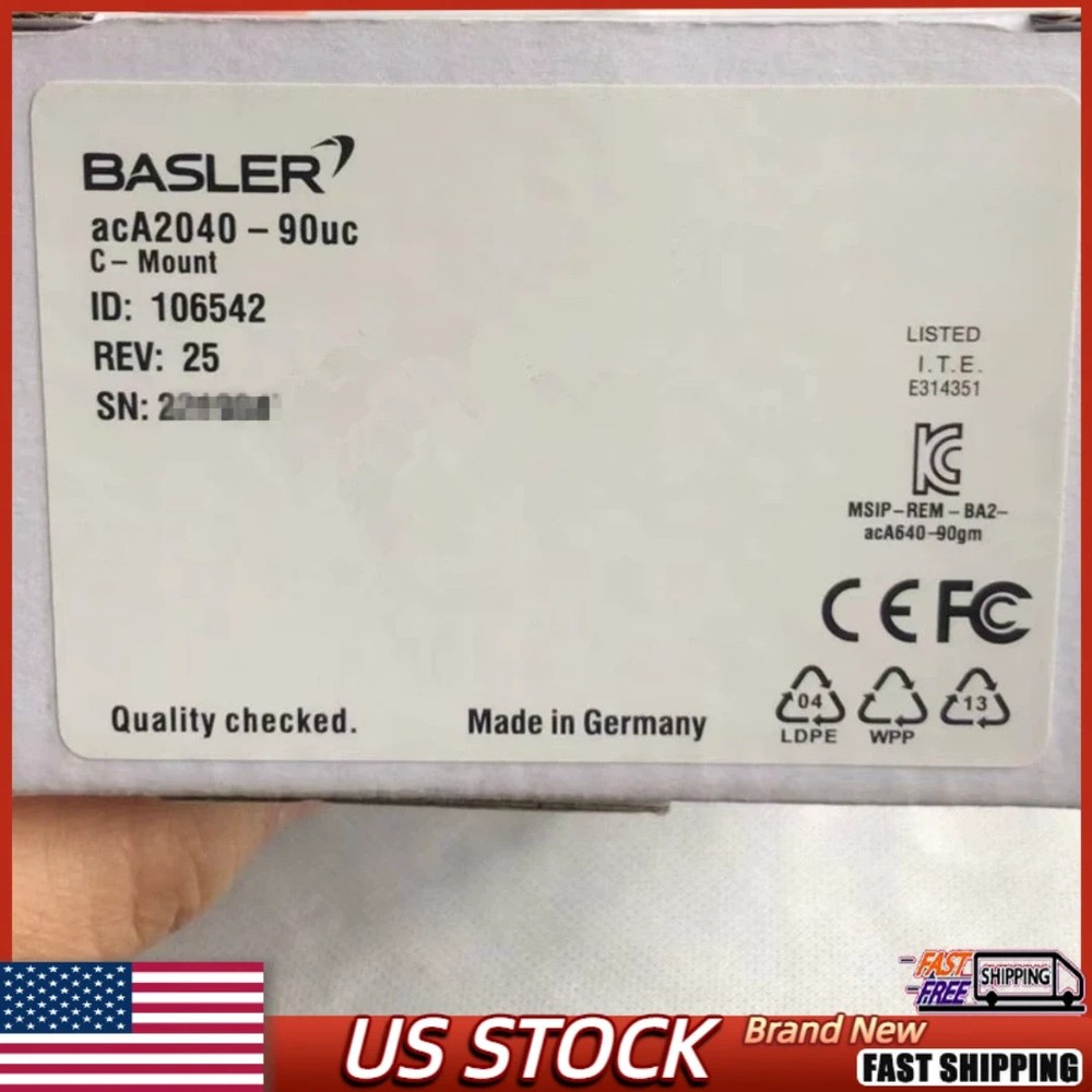 New Unopened Basler acA2040-90UC Industrial Camera Fast Shipping US Stock