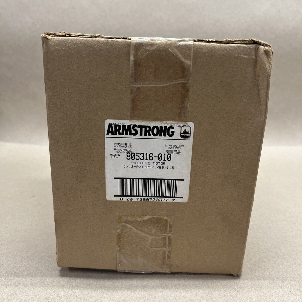 Armstrong Pumps 805316-010 Motor,1/12 Hp