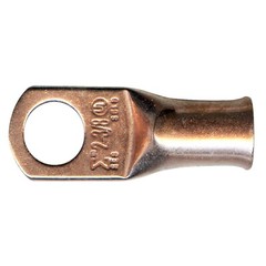 (10) Copper Lug 2 AWG Gauge 3/8″ Ring Wire Terminal Battery Cable Connector USA