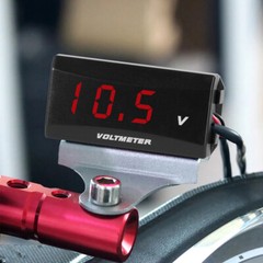 12V Digital LED Display Voltmeter Voltage Gauge Panel Meter for Motorcycle & Car