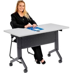 Flip-Top Training Table 48″ x 24″ Gray