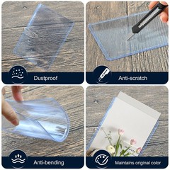 15 Pack Post Card Photo Top Loaders 4 x 6 Inches Hard Plastic Cards Sleeve Pr…