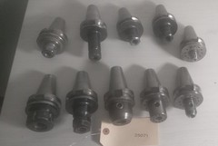 Lot of 10 BT40 Tool Holders – No Pull Studs, No Collets, Pre-Owned. No Tooling