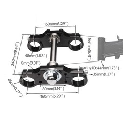 700mm 45/48mm Front Forks 15mm Axle Triple Tree Disc Brake Pit Bike 110-150cc