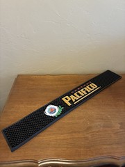 Pacifico Cerveza Drip Rail PVC Bar Mat, 24 x 3.5″ Multi-Color