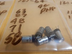 Huge Lot of Germanium PNP Vintage Transistors 2N405 2N1325 121 Series Hfe Shown
