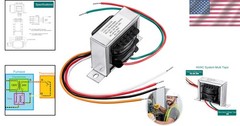 Easy-to-Install 40VA HVAC Control Transformer, Primary 20/208/240V, Certified