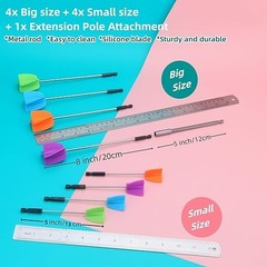 4+4 Pcs Resin Mixer Paddles for Resin Drill Epoxy Mixer Attachment Paint Stirrer