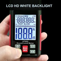 Sound Level Meter – Portable Noise Decibel Meter 30-130dBA with A Weighted