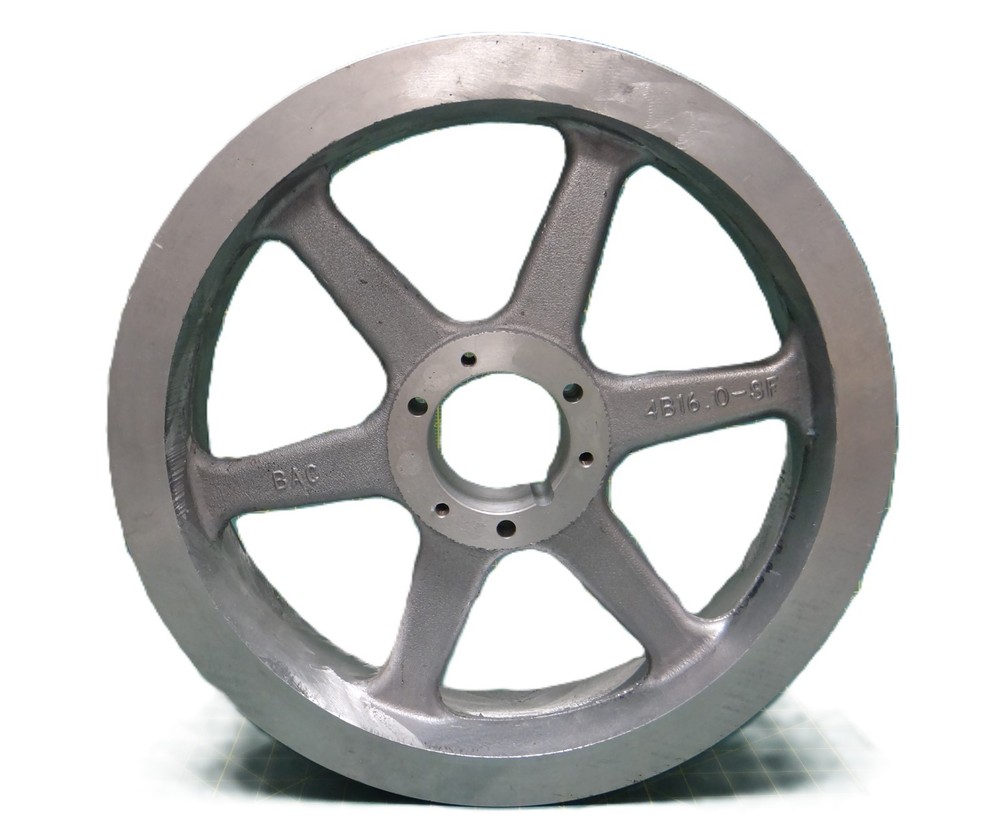 16″OD Baltimore Aircoil Company 4B16.0 SF 4 Groove Aluminum Sheave, w/o Bushing
