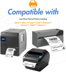 – 2″ X 1″ Removable Direct Thermal Labels – Compatible with Rollo & Zebra Deskto