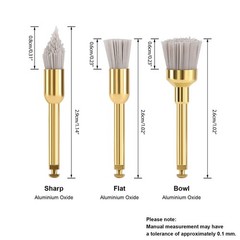 10pc Dental Finishing Finisher Prophy Brushes Aluminium Oxide Polishing Polisher