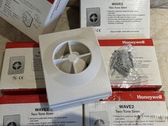 LOT OF 6 NEW OLD STOCK Honeywell WAVE2 Two-Tone Siren Indoor Sirens SHIPS FREE