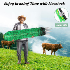 Electric Fence Netting, 42.5″ X 164′ Electric Netting Fence, PE Portable Electri