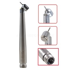 LED Dental Surgical Handpiece 45° Angle 2 Hole Borden Rear Exhaust Impact Air