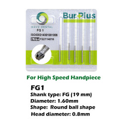 Wave Dental Surgical Burs Round FG SURG 2 4 6 8 High Speed Carbide Bur 19mm 25mm