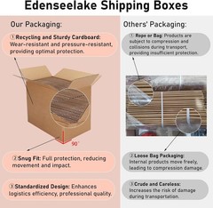 40 Pack 7x5x4 Inches Brown Cardboard Shipping Boxes for Packing, Moving, Mailing