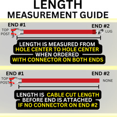 Battery Cable Negative 2 Gauge AWG Copper Custom – Car, Truck, RV, Boat, Solar