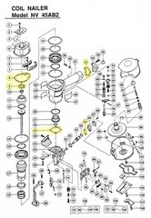 CoFast® 5 High Quality ADEFG Gasket set kit Aftermarket Hitachi NV45AB2 883892