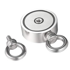 500LBS Round Double Sided Strong Fishing MagnetsNeodymium Pulling Force Lot