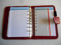Franklin Covey Day One Compact Red Planner Binder 7 Rings