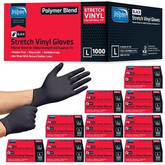 Inspire Nitrile-Vinyl Blend Exam Gloves – Disposable, Latex Free, Large