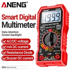 Digital Multimeter Tester AC DC Volt Ohm Amp Clamp Meter Auto Range LCD Handheld