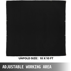 VEVOR 10′ X 10′ Welding Blanket Flame Retardant Protective Gear for Mig Tig Arc