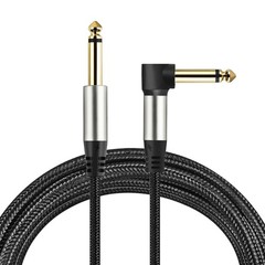 Adoerpai 2-Pack Guitar Cables 1/4 Inch 6.35mm Male to Male Jack Right Angle t…