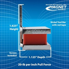 6″ Magnetic Bar Tool Organizer – Easy to Install Magnet Storage Holder for Ho…