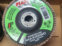 10-PK Pearl Abrasive MAX4040Z 4″ x 5/8″ Zirconia Premium Z40 Flap Disc MAXIDISC