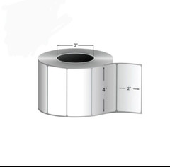 24,000 Adhesive Labels 4″X2″ Shipping Address Labels 2-Yumbo Rolls Read descrip-