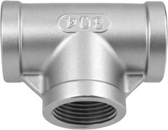 Stainless Steel 304 Cast Pipe Fitting,Tee Union, 1/4″ X 1/4″ X 1/4″ NPT Female 3