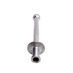 ISS Sanitary Supply Tube With Spray Ball, 1/2in Tri-Clamp 8.12in Internal Length