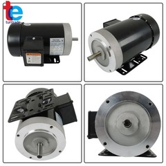3 HP General Purpose Electric Motor 3 Phase 56C Frame 3450 RPM TEFC 230/460V