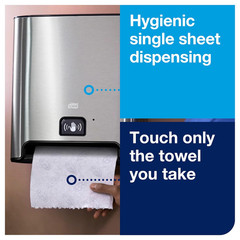 Matic Hand Towel Roll Dispenser with Intuition Sensor, Stainless Steel, Image, H