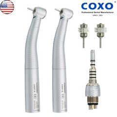 COXO Dental Fiber Optic LED High Speed Turbine Handpiece fit KAVO Coupler 6 Pin