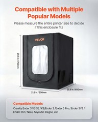 3D Printer Enclosure, Dustproof Waterproof Oxford Cloth 3D Printer Tent, Constan