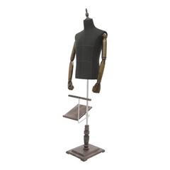 Male Clothing Display Rack Clothing Display Holder Free Stand Height Adjustable
