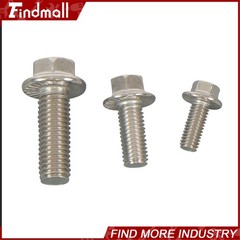245PCS M6 M8 M10 Heavy Duty Flanged Bolts and Nuts Kit 304 Metric Hex Screws