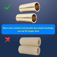 8pcs 1‑3/4in Bronze Leaf Spring Bushing Kit 9/16in ID Trailer Accessories Fit