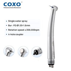 COXO Anti-retraction High Speed Air Turbine Handpiece 4 Hole CX207-A H02-SP4