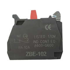 10Pack ZBE 102 Single Contact Block Silver Alloy Screw Clamp Terminal 1NC ZBE102