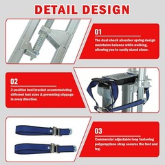 48″-64″ Adjustable Drywall Stilts Painter Walking Taping Finishing Tool