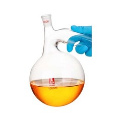 Borosilicate Glass Retort 125-1000ml w/ Stopper Swan Neck Lab Chemistry Flask