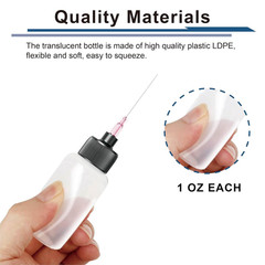 10 Pcs Needle Oiler (1 OZ), Precision Tip Applicator Bottle, LDPE Gun Oil Bottle